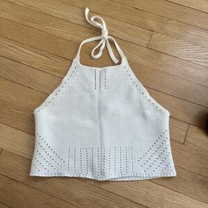 Garage Halter Top
Crochet 
Size small
Minimal staining